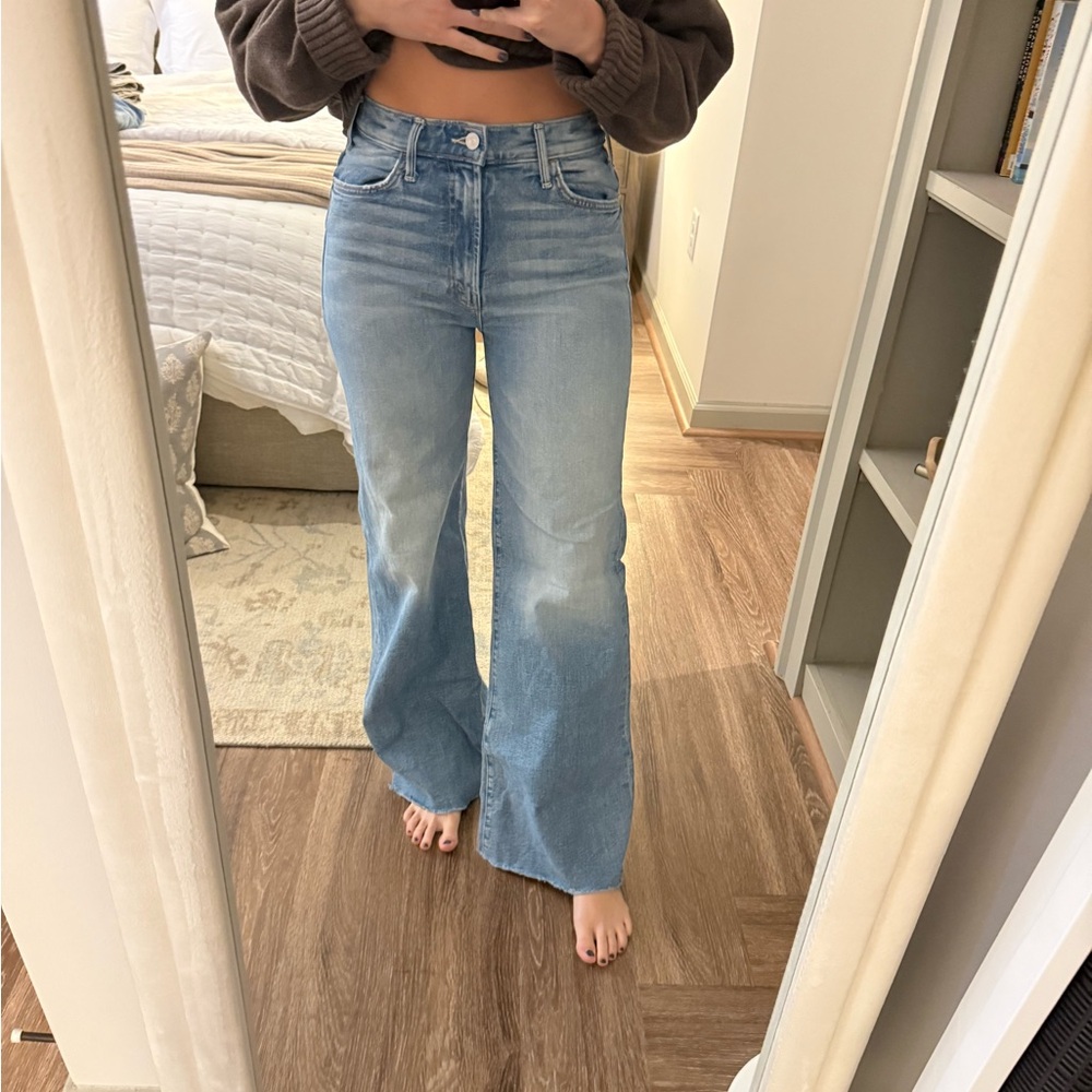 MOTHER Superior Hustler Roller Fray Jeans Size 25
